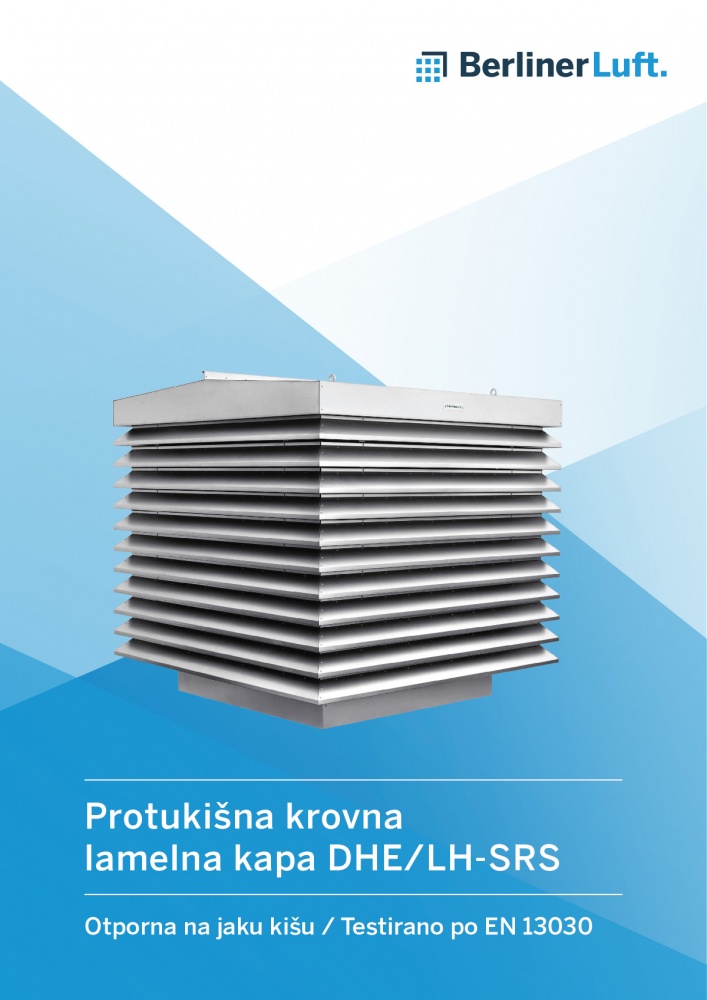 Protukišna krovna lamelna kapa DHE/LH-SRS